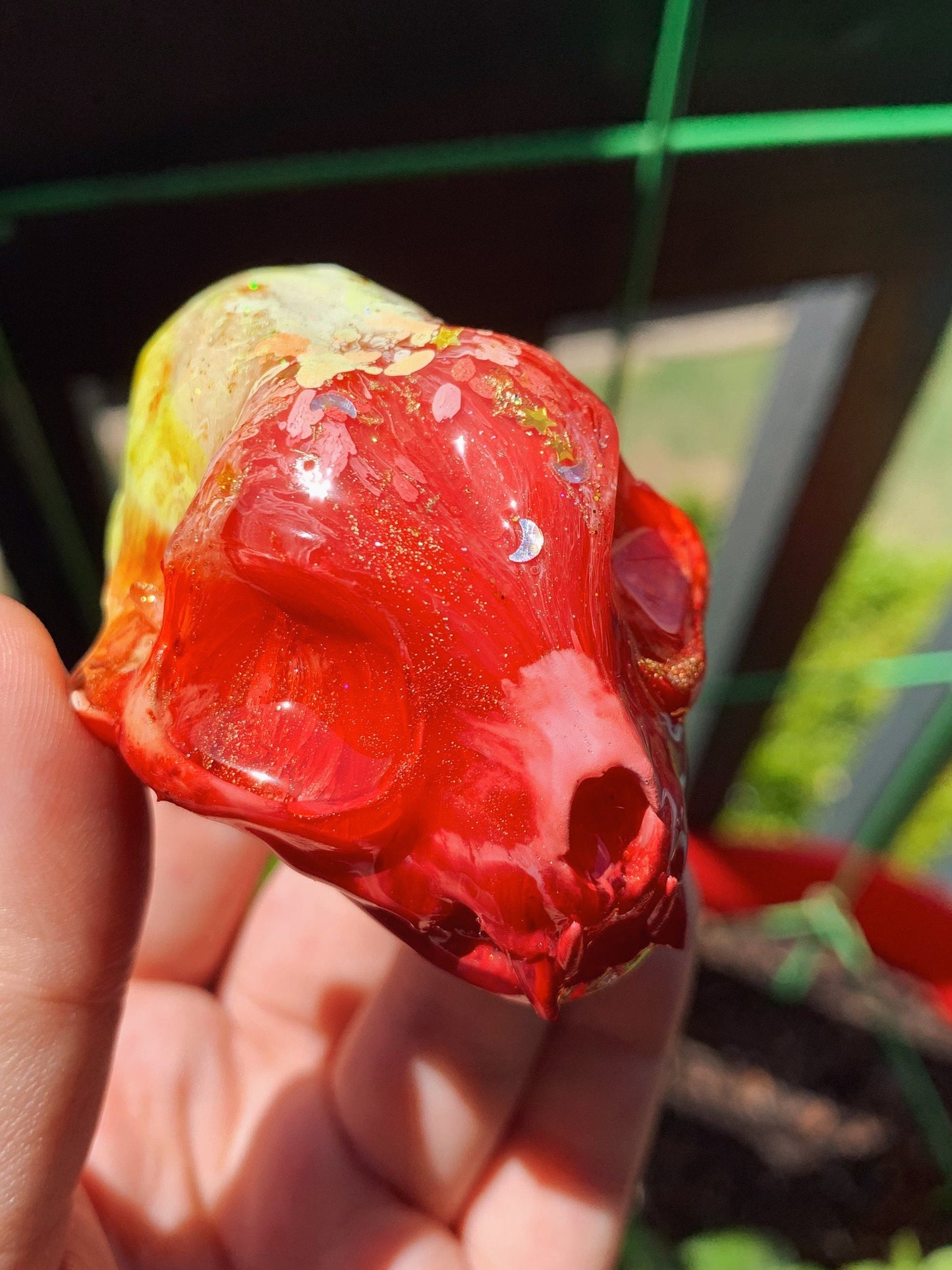 Ink Drop Kitten Skull